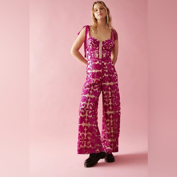 Free People Pants - Free people Lucille Lace One Piece jumpsuit